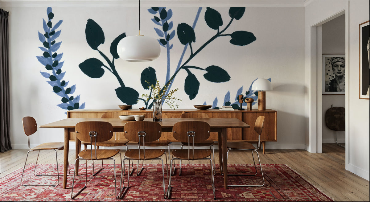 French Country Botanicals I Mural Wallpaper - room preview 02
