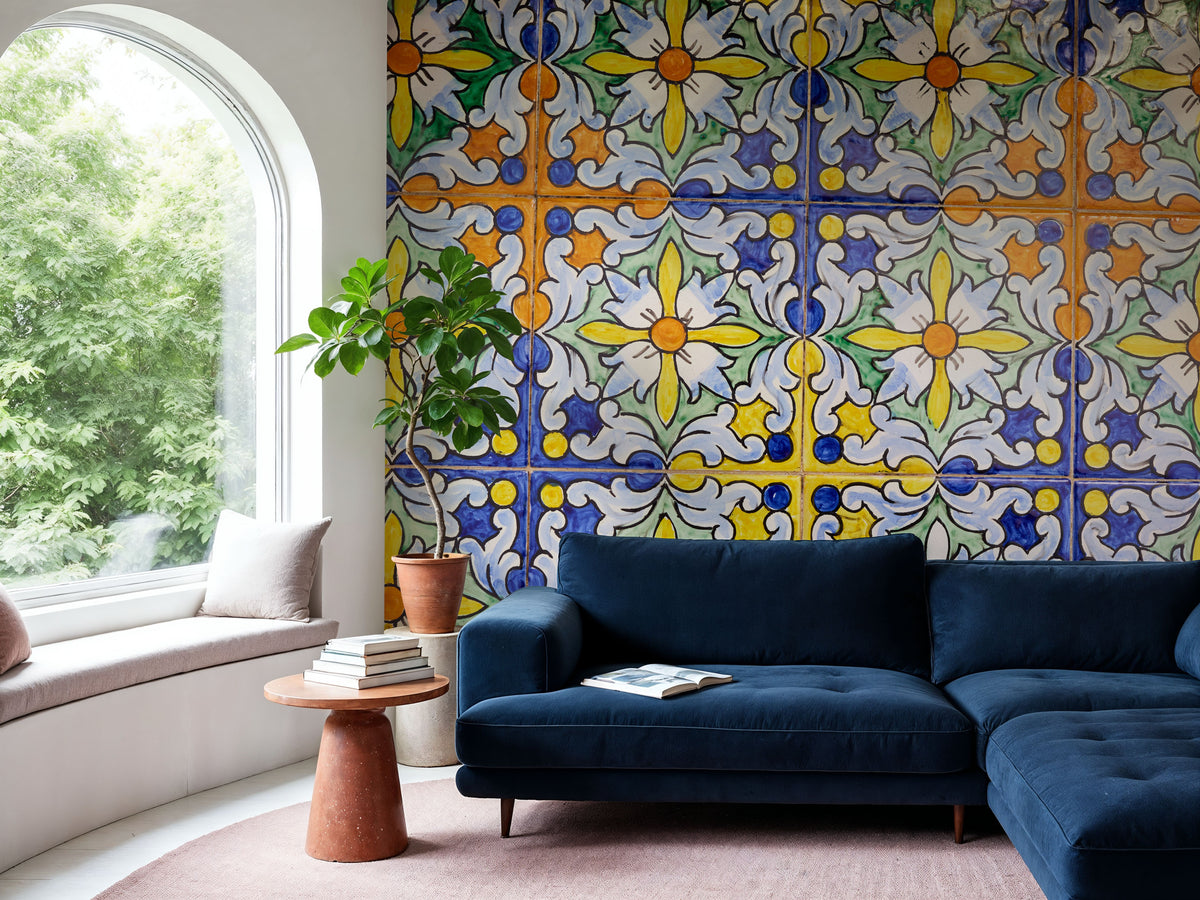 Seville Tiles Mural Wallpaper - room preview 02
