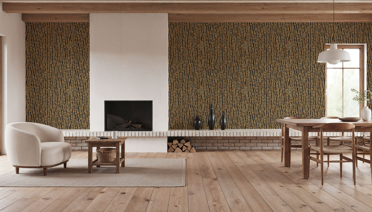 Striped Snake Skin Mural Wallpaper - room preview 02