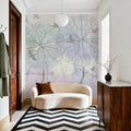 Shade of Trees Lilac Mural Wallpaper - room preview 02