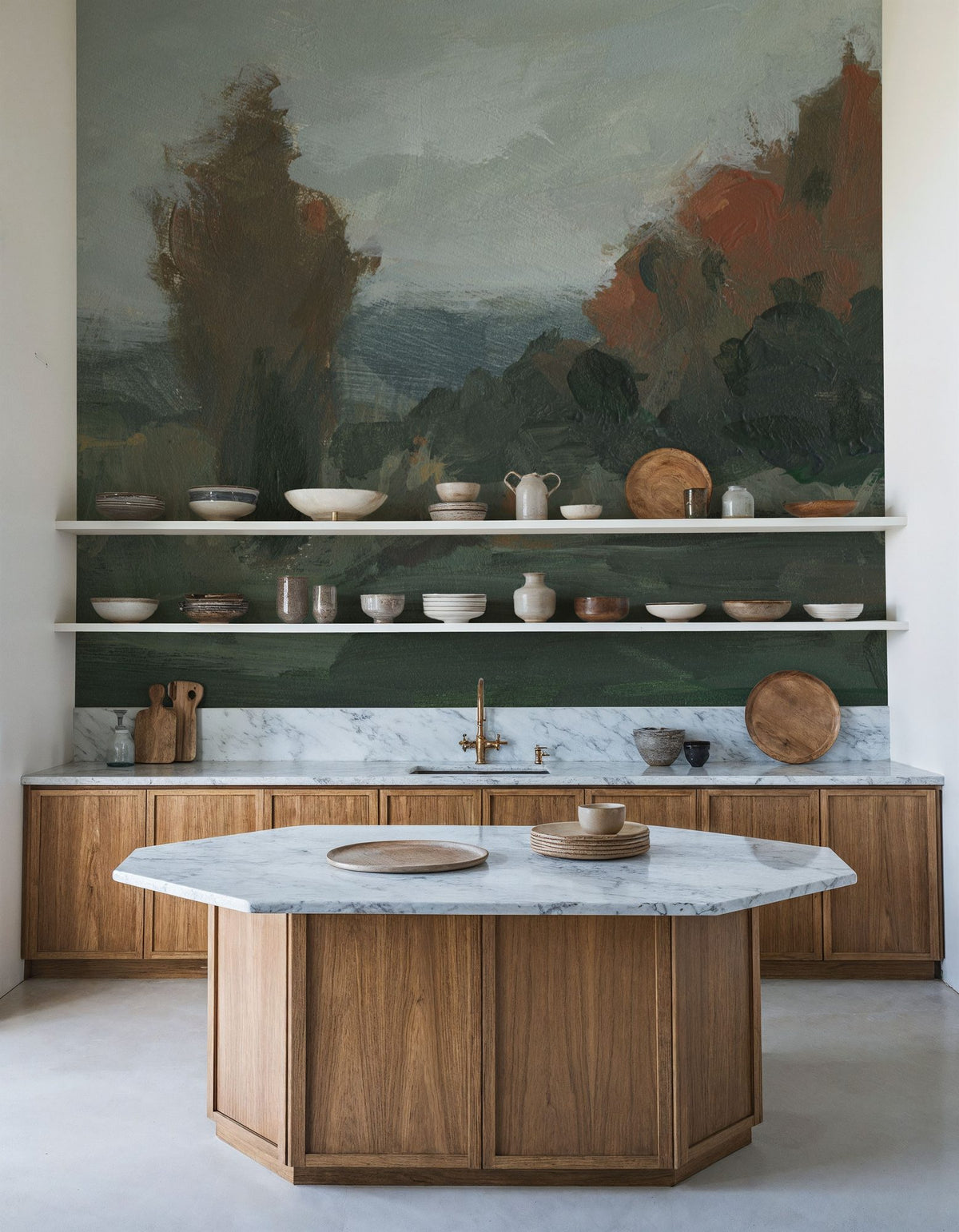 Turning Fall Mural Wallpaper - room preview 02
