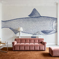 Skipjack Herring Mural Wallpaper - room preview 02