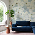 Dogwood White Mural Wallpaper - room preview 02