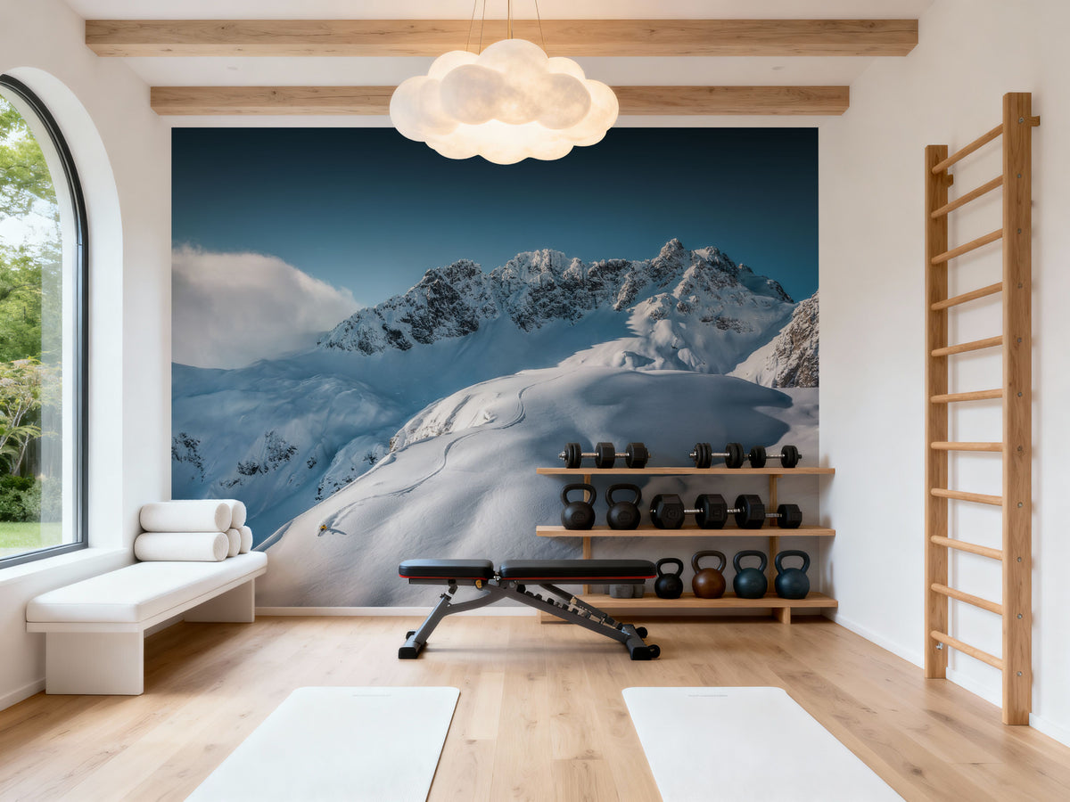 Go Ski Mural Wallpaper - room preview 02