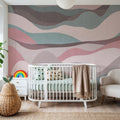 Collage Vista, Rose Mural Wallpaper - room preview 02