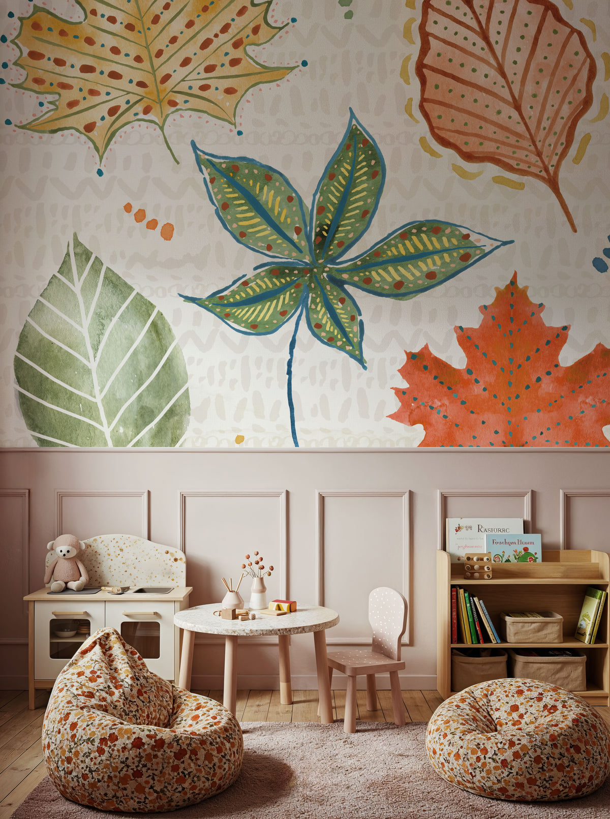 Harvest Whimsy V Mural Wallpaper - room preview 02