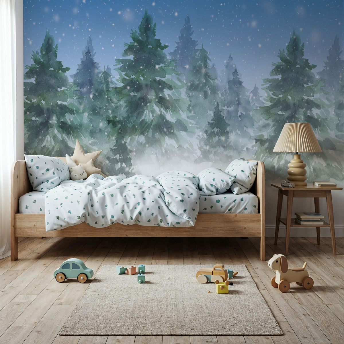 Winter Trees Mural Wallpaper - room preview 02