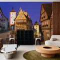 Medieval Twilight Alley Mural Wallpaper - room preview 02
