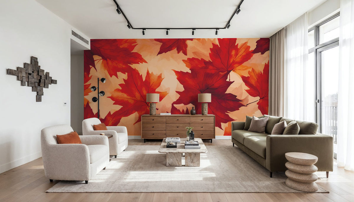 Oaks by Fall Mural Wallpaper - room preview 02