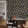 Symbolic Halloween Black Mural Wallpaper - room preview 02