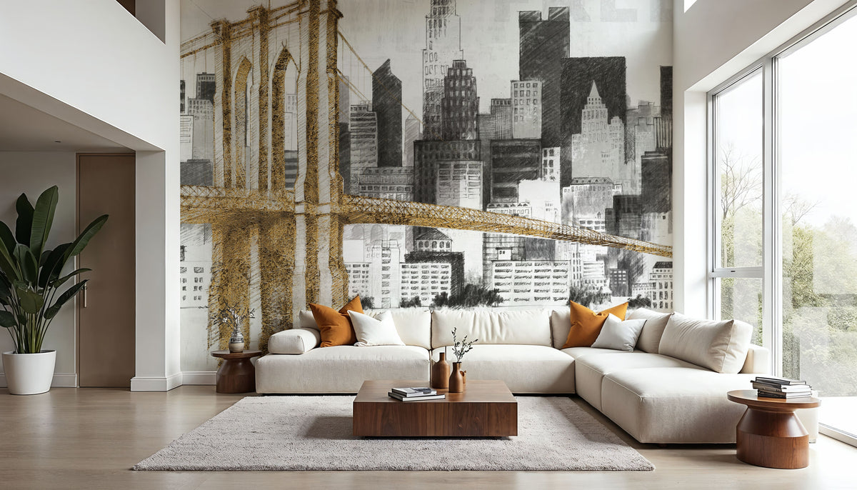 New York Skyline I Mural Wallpaper - room preview 02