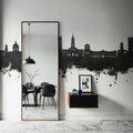Toulouse France Skyline Black & White Mural Wallpaper - room preview 02