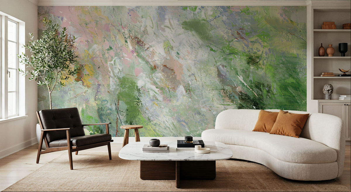 Soft Meadow Mural Wallpaper - room preview 02