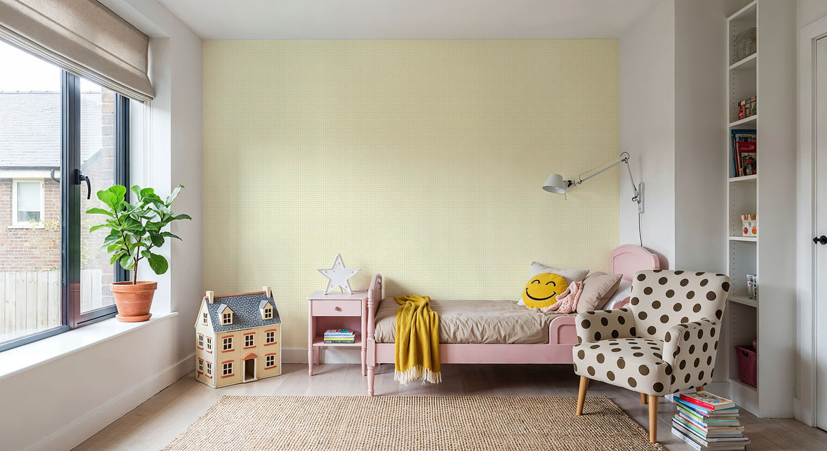 Checks, Citrus Mural Wallpaper - room preview 02