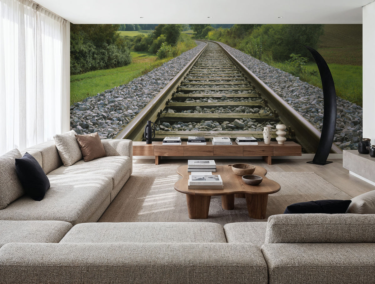 Woodland Tracks Mural Wallpaper - room preview 02