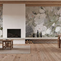 Rose Garden Forest Green Mural Wallpaper - room preview 02