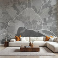 Palma De Mallorca Grey Mural Wallpaper - room preview 02