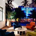 Neon Colony Sunset Mural Wallpaper - room preview 02