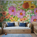 Midsummer Meadow Mural Wallpaper - Red Tone - room preview 02