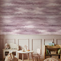 Moire Fumé, Cloud Rose Mural Wallpaper - room preview 02