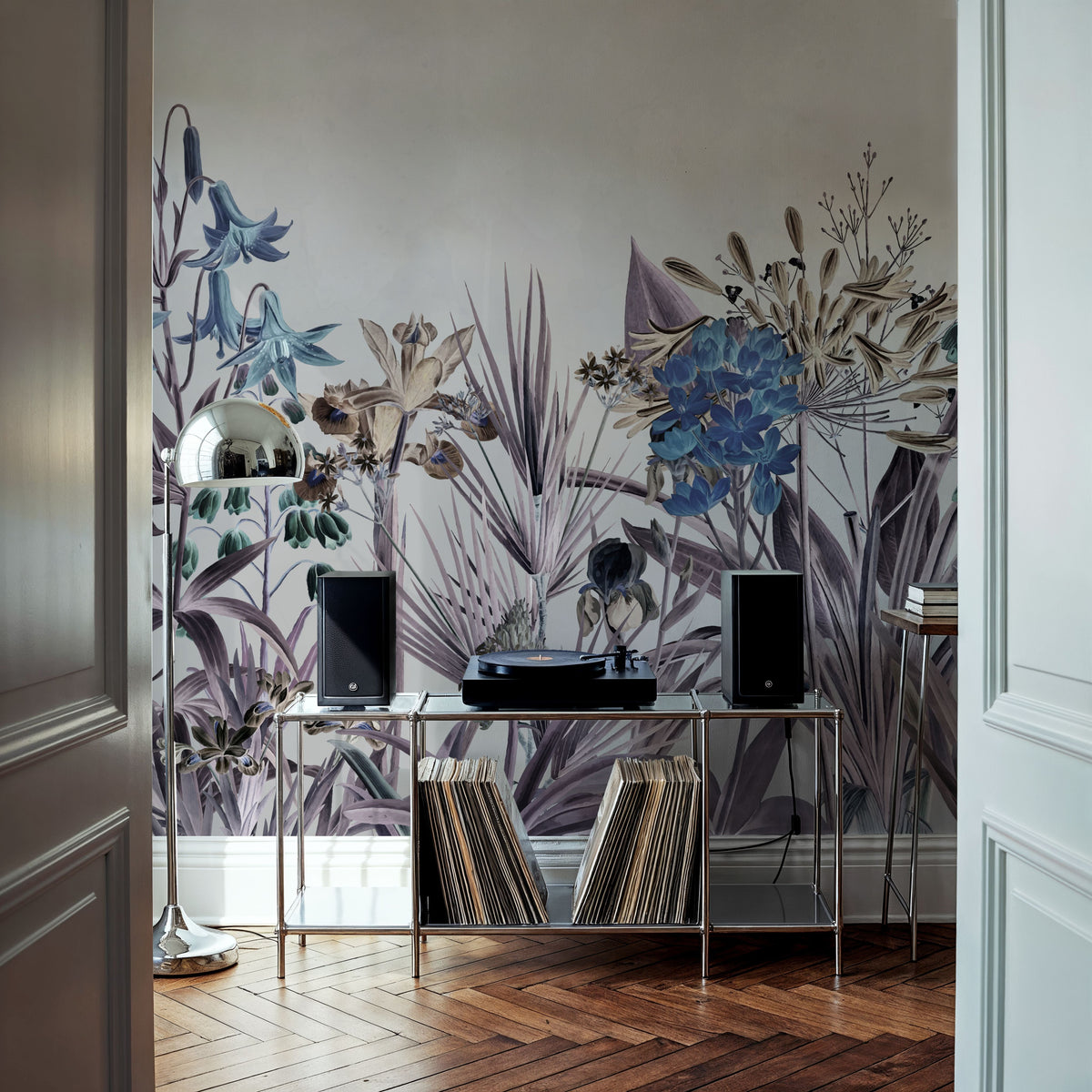 Field of Dreams Blue Mural Wallpaper - room preview 02