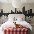 Portsmouth England Skyline Concrete Mural Wallpaper - room preview 02