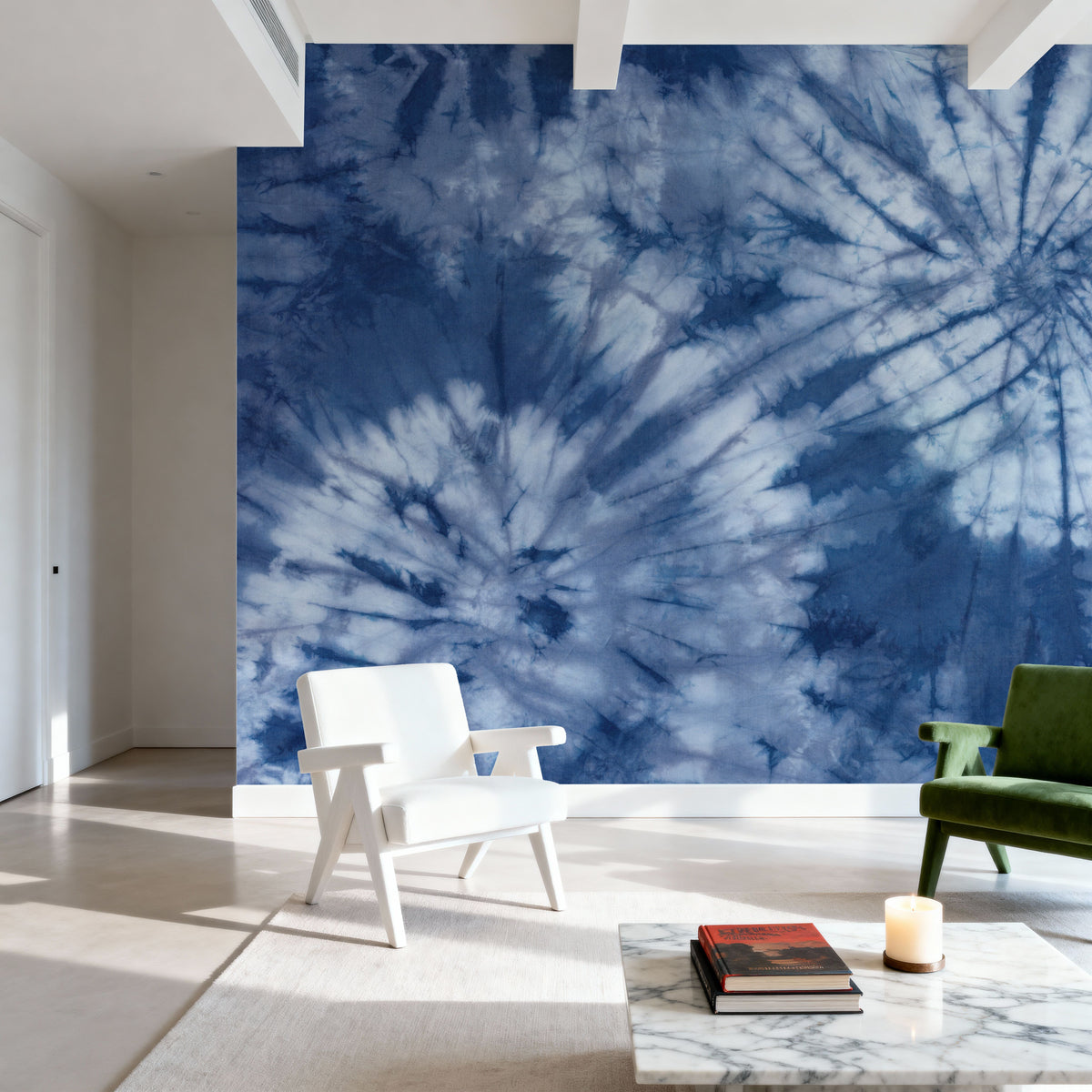 Shiboriscape Paws Mural Wallpaper - room preview 02