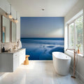 Full Moon Sea Mural Wallpaper - room preview 02