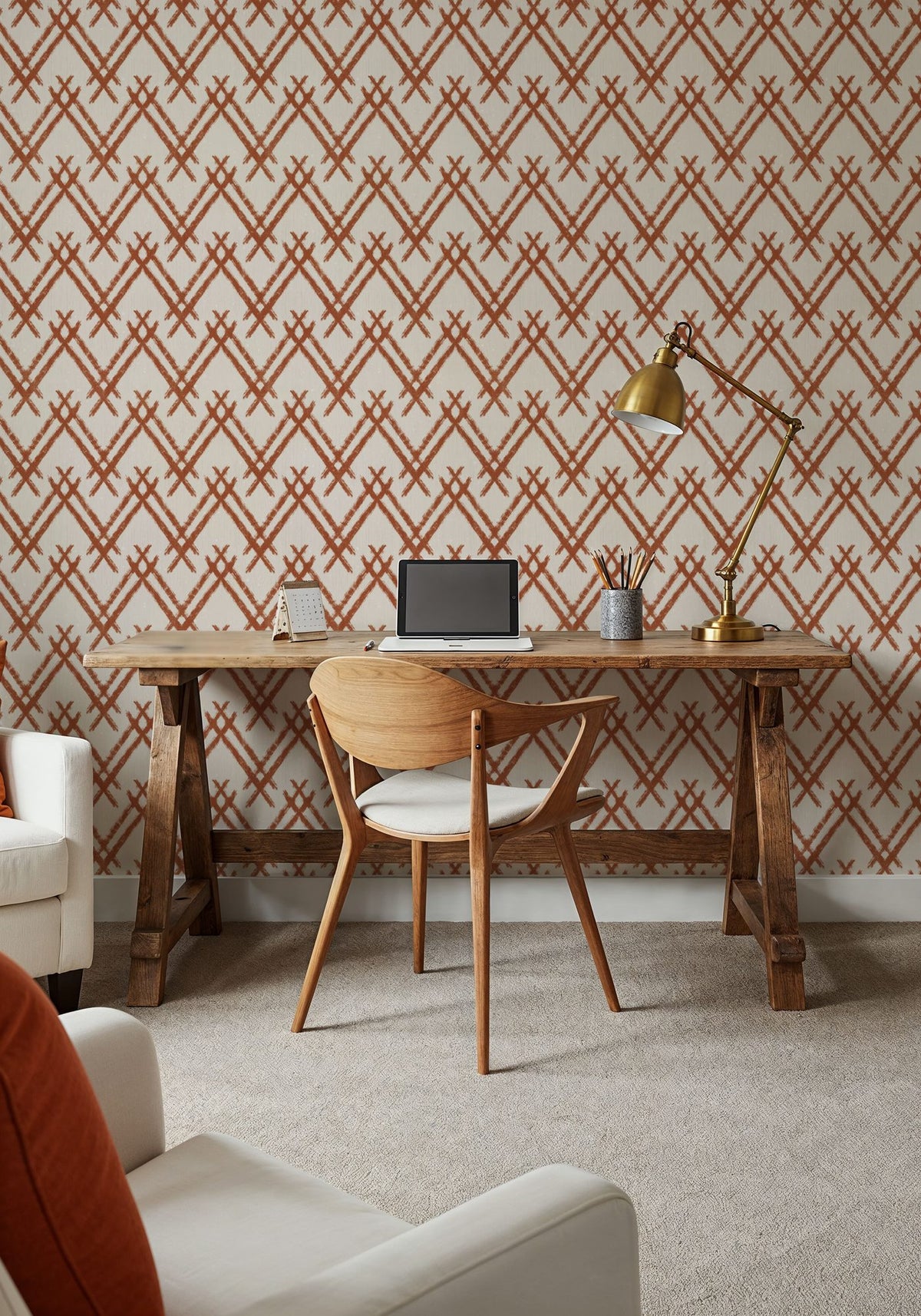 Woodland Tops Brown Mural Wallpaper - room preview 02