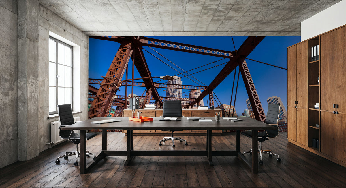 Northern Avenue Bridge Mural Wallpaper - room preview 02