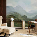 High Mountain Mural Wallpaper - room preview 02