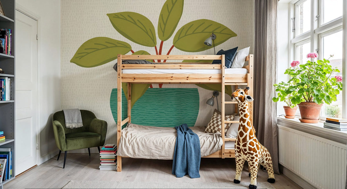 Potted Plant VIII Mural Wallpaper - room preview 02