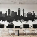 Niagara Falls Skyline Black & White Mural Wallpaper - room preview 02
