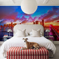 Miami Downtown Sunset Mural Wallpaper - room preview 02