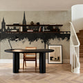 Perth Scotland Skyline Concrete Mural Wallpaper - room preview 02