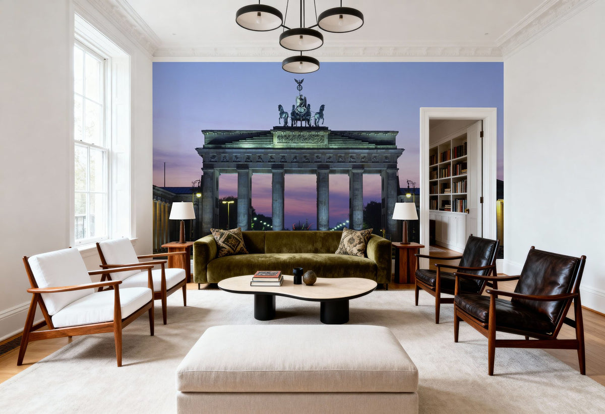 Brandenburg Gate Twilight Mural Wallpaper - room preview 02