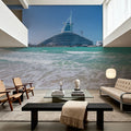 Turquoise Shore Mural Wallpaper - room preview 02
