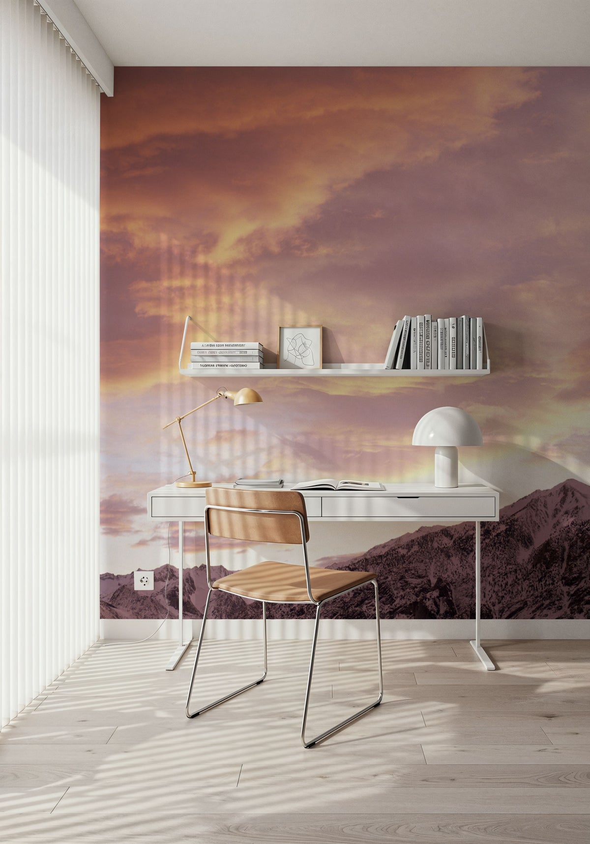 Alpine Twilight Mural Wallpaper - room preview 02