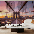 Brooklyn Bridge At Sunrise Pt. II Mural Wallpaper - room preview 02