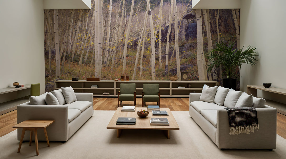 Aspen Grove Serenity Mural Wallpaper - room preview 02