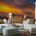 Chinook Clouds Over Grotto Mountain Mural Wallpaper - room preview 02