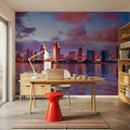 San Diego Skyline Mural Wallpaper - room preview 02