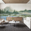 Lake Fog Mural Wallpaper - room preview 02