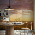 Twilight Solitude Orange Mural Wallpaper - room preview 02