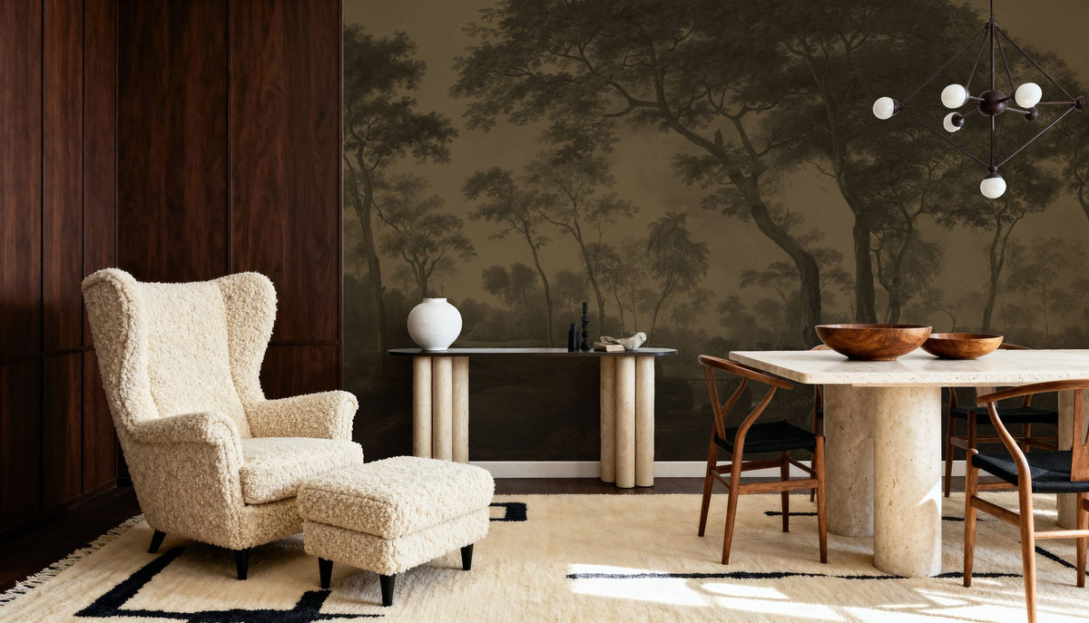 Woodland Brook, Dusk Mural Wallpaper - room preview 02