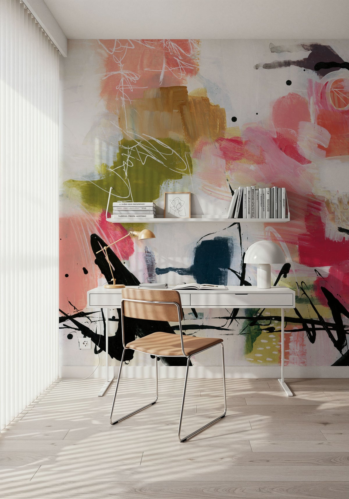 Graffiti Abstract III Mural Wallpaper - room preview 02
