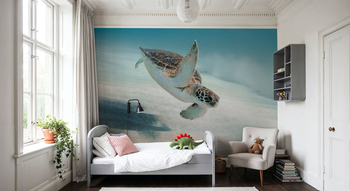 Wave Hello Mural Wallpaper - room preview 02