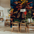 Exotic Plants Bloom Mural Wallpaper - room preview 02