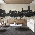 Tewkesbury England Skyline Concrete Mural Wallpaper - room preview 02