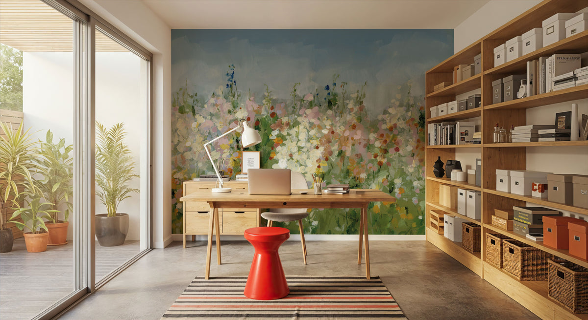 Tranquil Field Mural Wallpaper - room preview 02